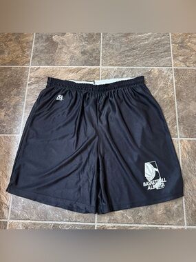Vtg Saxon Basketball Alberta Athletic Shorts XL Black